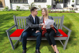 istyle mode 3 Seater Garden Bench Cushion Seatpad Indoor & Outdoor Use - Red - thumbnail 8