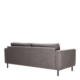 Furniture To Go Omaha Set Of 2 X 3 Seater Sofas In Basel Light Grey Brown Fabric - thumbnail 4