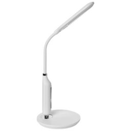 Beliani Desk Lamp White With Adjustable Arm, Dimmer And Colour Temperature Control - thumbnail 4