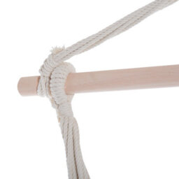 Outsunny Garden Hammock Chair Yard Hanging Rope Cotton Cloth W/ Ropes Green - thumbnail 7