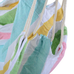 Outsunny Garden Hammock Chair Yard Hanging Rope Cotton Cloth W/ Ropes Green - thumbnail 9