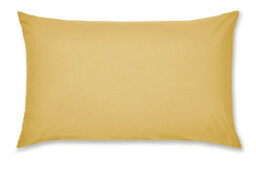 Catherine Lansfield Pillowcases Easy Iron Percale Standard 50X75Cm Pack Of 2 Pillow Cases With Envelope Closure Ochre - thumbnail 1