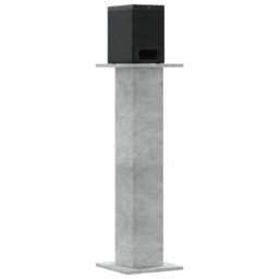 Walplus Speaker Stands 2 Pcs Concrete Grey 30X30X95 Cm Engineered Wood - thumbnail 3