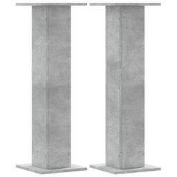 Walplus Speaker Stands 2 Pcs Concrete Grey 30X30X95 Cm Engineered Wood - thumbnail 2