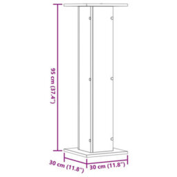 Walplus Speaker Stands 2 Pcs Concrete Grey 30X30X95 Cm Engineered Wood - thumbnail 9