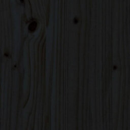 Berkfield Bed Headboard Black 80.5X4X100 Cm Solid Pine Wood - thumbnail 5