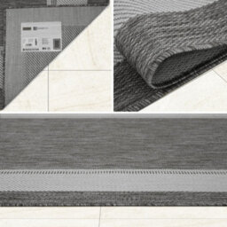Homeart Outdoor Rugs Easy Cleaning Area Rugs For Balcony,garden,picnic,uv Weather Resistant  D.grey Cream,140X200-Mc - thumbnail 6