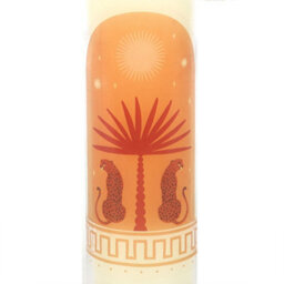 Something Different Sandalwood & Oud Leopard Palm Tube Candle White/orange (One Size) - thumbnail 3