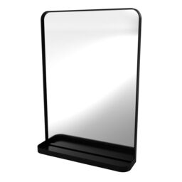 Sensio Elm Matt Black Rectangular Wall-Mounted Bathroom & Wc Mirror (H)70Cm (W)50Cm - thumbnail 2