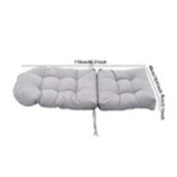 Light Grey-110 Outdoor Chair Seat Pads High-Back Rocking Chair Cushion Waterproof Patio Cushion - thumbnail 2