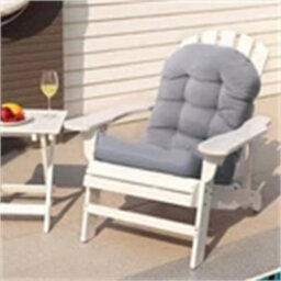 Light Grey-110 Outdoor Chair Seat Pads High-Back Rocking Chair Cushion Waterproof Patio Cushion - thumbnail 4