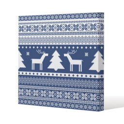Andrew Lee Knitted Ornamental Pattern (Canvas) / 114 X 114 X 4Cm