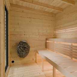 Waltons Novi Outdoor Sauna With Large Veranda, Garden Cabin, Scandinavian Sauna With Veranda, 4 Heating Options, Aspen Bench - thumbnail 6