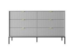 Arte Stylish Nova Chest Of Drawers H830mm W1540mm D390mm In Grey Matt - Versatile Elegance - thumbnail 2