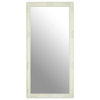 Premier Housewares Interiors By Premier Zelma White And Brushed Gold Finish Wall Mirror - image 1