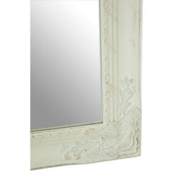 Premier Housewares Interiors By Premier Zelma White And Brushed Gold Finish Wall Mirror - thumbnail 4