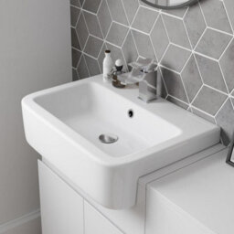 Aveli Bathroom Toilet Wc Basin Sink Vanity Unit Combination White Gloss 600mm - thumbnail 6