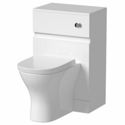 Aveli Bathroom Toilet Wc Basin Sink Vanity Unit Combination White Gloss 600mm - thumbnail 7