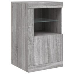 Berkfield Sideboard With Led Lights Grey Sonoma 123X37X67 Cm - thumbnail 9