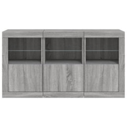 Berkfield Sideboard With Led Lights Grey Sonoma 123X37X67 Cm - thumbnail 6