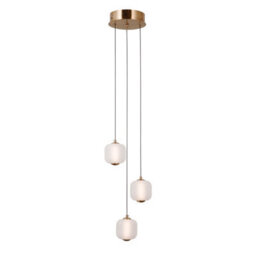 Luminosa Lighting Luminosa Ganti Cluster Pendant Ceiling Light Gold 3000K Warm White 3Xled - thumbnail 1