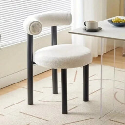 Soft Makeup Vanity Chair With Backrest - thumbnail 3