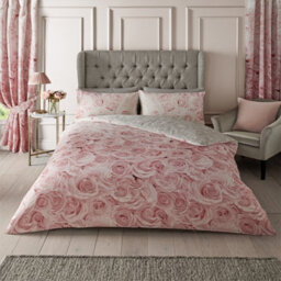 Gc Gaveno Cavailia Madison Roses Duvet Cover Bedding Set King Pink 3Pc With Flowers Design Reversible Quilt Cover - thumbnail 1
