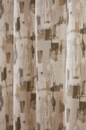 Sundour Bamford - Fully Lined Abstract Curtains - Eyelet - Polycotton (Putty, Filled Cover - 18'' X 18'' (Single)) - thumbnail 3