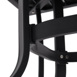 Thehotsale 120Cm L Garden Metal Slatted Coffee Table Outdoor Rectangle Table In Black - thumbnail 8