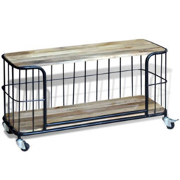 Berkfield Tv Cabinet Solid Mango Wood 100X40X45 Cm - thumbnail 1