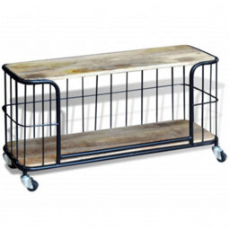 Berkfield Tv Cabinet Solid Mango Wood 100X40X45 Cm - thumbnail 3