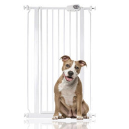 Bettacare Child And Pet Gate Narrow, 68.5Cm - 75Cm, White, Extra Tall Gate 104Cm In Height, Narrow Pressure Fit Stair Gate - thumbnail 1