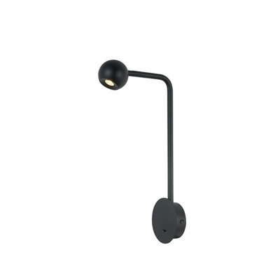 Luminosa Lighting Luminosa Eyes Wall Lamp Switched, 6W Led, 3000K, 390Lm, Sand Black, 3Yrs Warranty - image 1