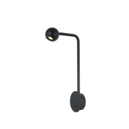 Luminosa Lighting Luminosa Eyes Wall Lamp Switched, 6W Led, 3000K, 390Lm, Sand Black, 3Yrs Warranty - thumbnail 1