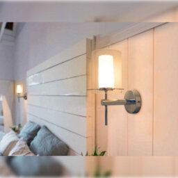 Long Life Lamps Company Modern Glass Wall Light Chrome Clear Glass Shade Ip44 H3098 With G9 Led 5W Warm White - thumbnail 9