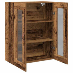 Walplus Wall-Mounted Cabinet Old Wood 69.5 X 34 X 90 Cm Engineered Wood - thumbnail 5