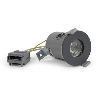Graphite Grey Gu10  Fire Rated Downlight - Ip65 - Se Home - image 1