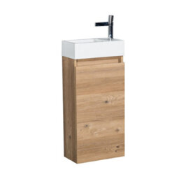Plum&clay Condense Oak Floor Standing Cloakroom Vanity Unit (W)390mm - thumbnail 6