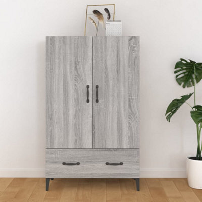 Berkfield Highboard Grey Sonoma 70X31X115 Cm Engineered Wood - image 1