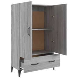 Berkfield Highboard Grey Sonoma 70X31X115 Cm Engineered Wood - thumbnail 7