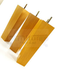 L&F 4 Wood Furniture Legs M10 220mm High Oak Finish Replacement Square Tapered Sofa Feet Stools Chairs Cabinets Beds - thumbnail 5