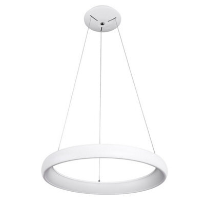 Luminosa Lighting Luminosa Modern Led Hanging Pendant White, Warm White 3000K 2750Lm