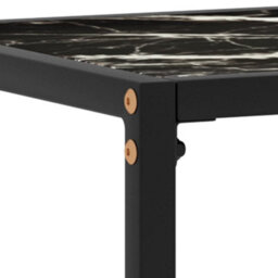 Berkfield Modern Console Table Black 100X35X75 Cm Tempered Glass - thumbnail 5