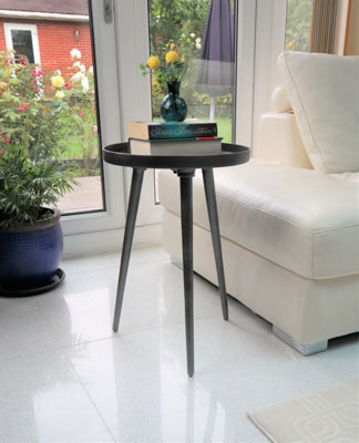 Aspect Furniture Maxine Tripods Metal Side Table,antique Silver - image 1