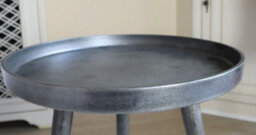 Aspect Furniture Maxine Tripods Metal Side Table,antique Silver - thumbnail 3