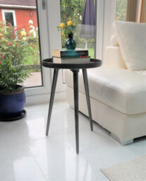 Aspect Furniture Maxine Tripods Metal Side Table,antique Silver - thumbnail 1