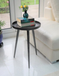 Aspect Furniture Maxine Tripods Metal Side Table,antique Silver - thumbnail 2