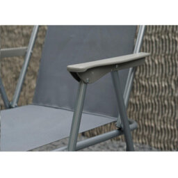 Gr8 Garden Set Of 2 Grey Outdoor Garden Camping Beach Folding Chair - thumbnail 4