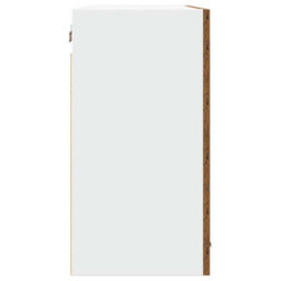 Berkfield Hanging Glass Cabinet Old Wood 80X31X60 Cm Engineered Wood - thumbnail 5