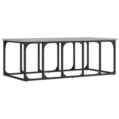 Berkfield Modern Coffee Table Grey Sonoma 100X50X35.5 Cm Engineered Wood - image 1